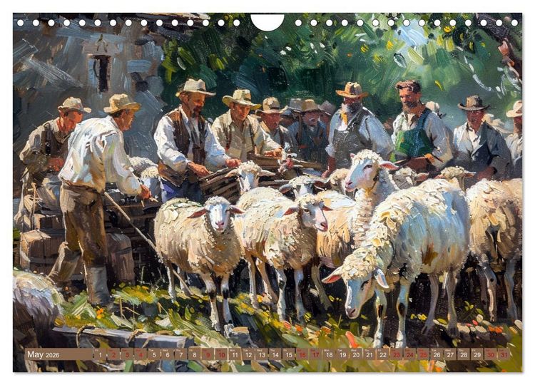 Produktbild: Life on a Farm in Old America (Wall Calendar 2026 DIN A4 landscape), CALVENDO 12 Month Wall Calendar