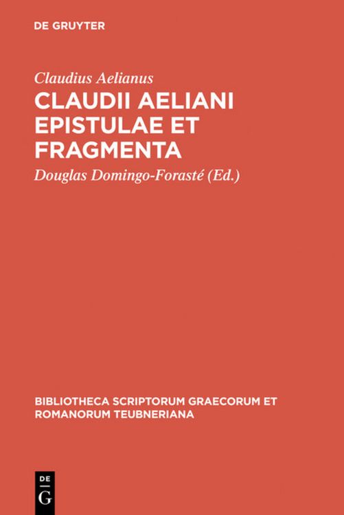 Produktbild: Claudii Aeliani Epistulae et fragmenta