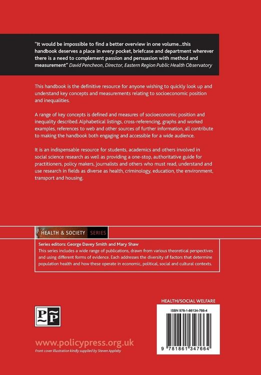 Produktbild: The handbook of inequality and socioeconomic position