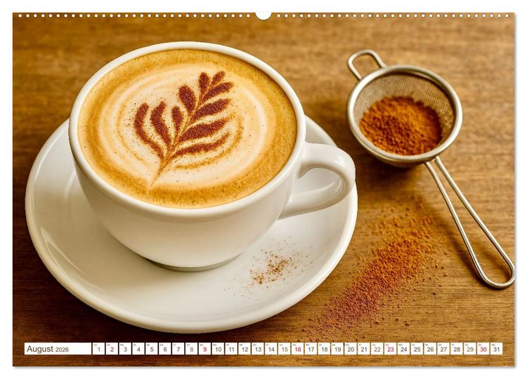 Produktbild: Hei&szlig;er Kaffee (Wandkalender 2026 DIN A2 quer), CALVENDO Monatskalender