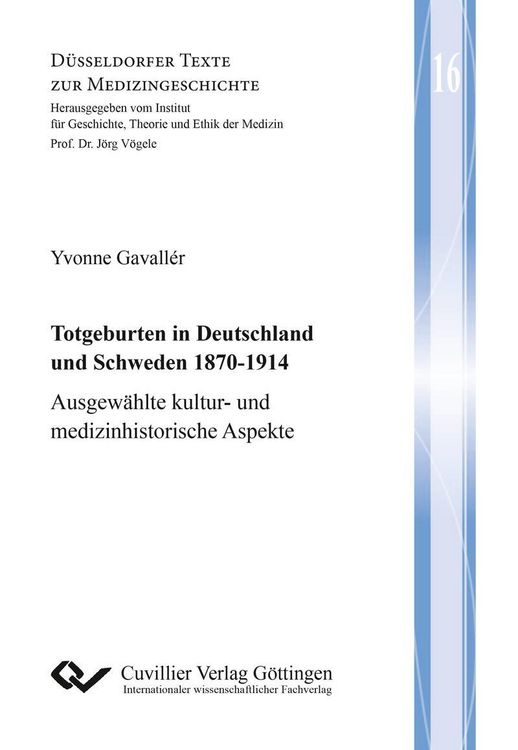 Produktbild: Totgeburten in Deutschland und Schweden 1870-1914