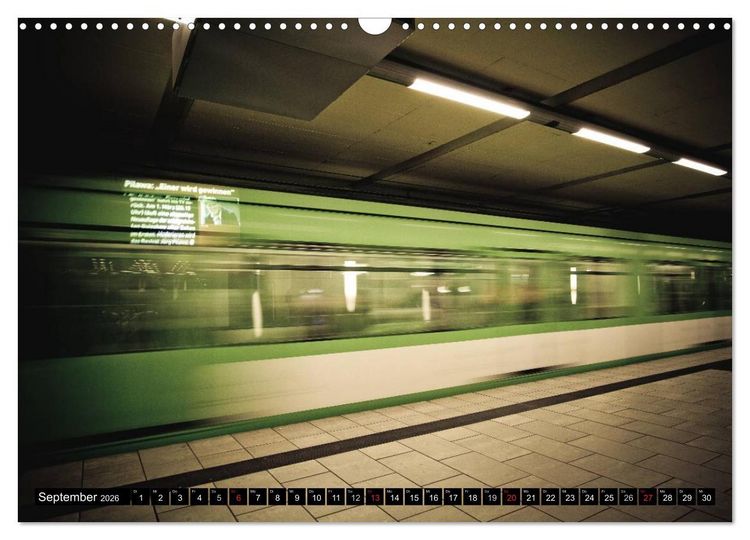 Produktbild: U-Bahn-Stationen Hannover (Wandkalender 2026 DIN A3 quer), CALVENDO Monatskalender