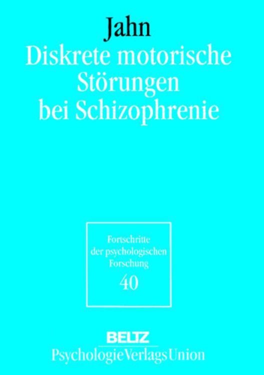 Bild vom Artikel Diskrete motorische Störungen bei Schizophrenie vom Autor Thomas Jahn