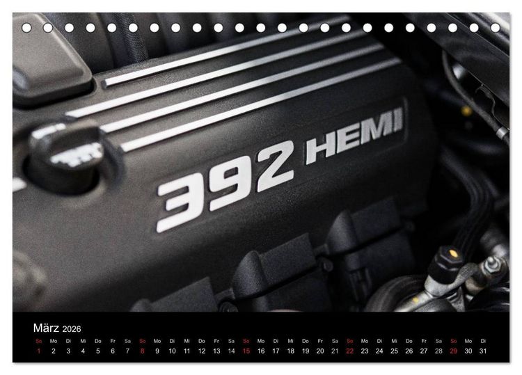 Produktbild: Dodge Challenger SRT8 (Tischkalender 2026 DIN A5 quer), CALVENDO Monatskalender