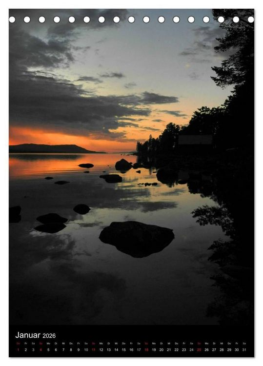 Produktbild: Paradiesisches Norwegen (Tischkalender 2026 DIN A5 hoch), CALVENDO Monatskalender