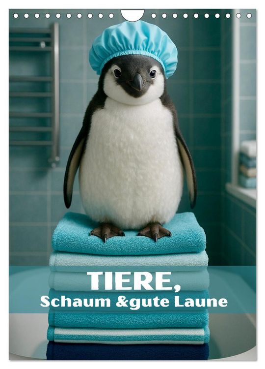 Produktbild: Tiere, Schaum und gute Laune (Wandkalender 2026 DIN A4 hoch), CALVENDO Monatskalender