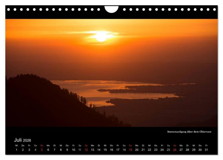 Produktbild: Unterwegs auf dem Maximiliansweg (Wandkalender 2026 DIN A4 quer), CALVENDO Monatskalender