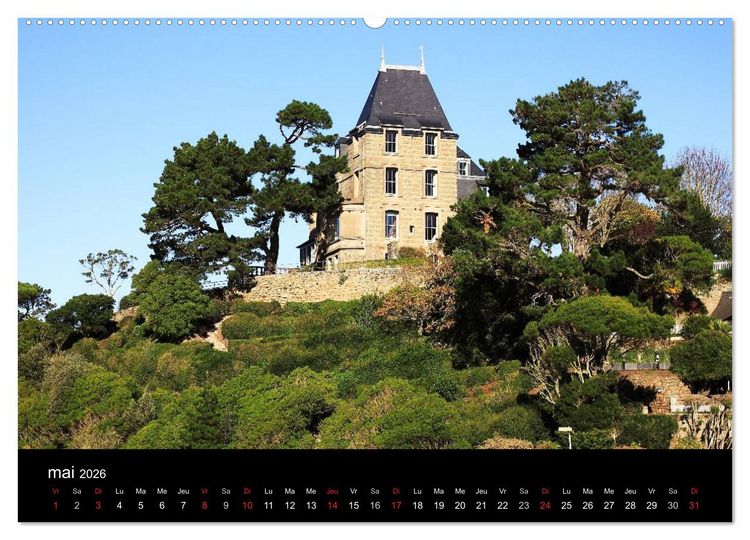 Produktbild: Dinard Perle de la C&ocirc;te d'&Eacute;meraude (Calendrier mural 2026 DIN A2 vertical) calendrier de bureau
