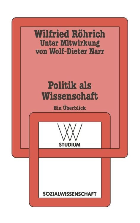 Produktbild: Politik als Wissenschaft