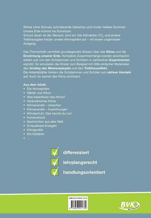 Produktbild: Themenheft Klima und Klimawandel
