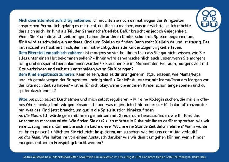 Produktbild: Gewaltfreie Kommunikation im Kita-Alltag