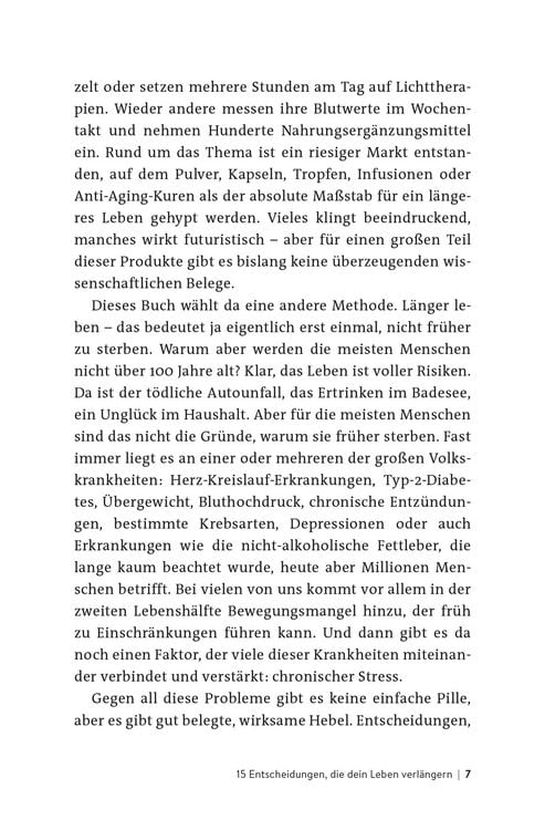 Produktbild: 15 Entscheidungen, die dein Leben verl&auml;ngern