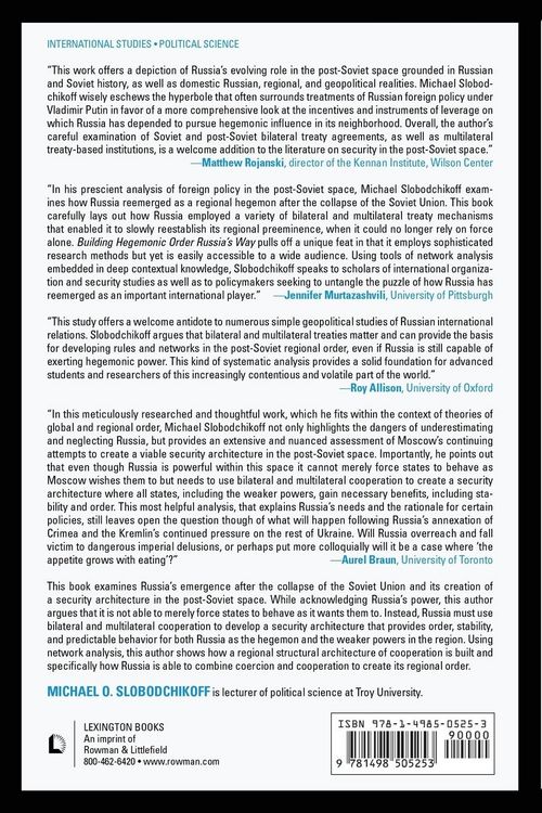Produktbild: Building Hegemonic Order Russia's Way