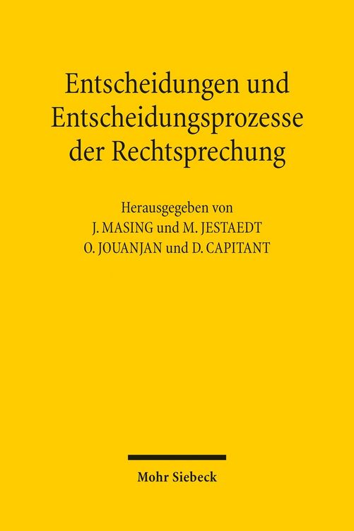 Produktbild: Entscheidungen und Entscheidungsprozesse der Rechtsprechung