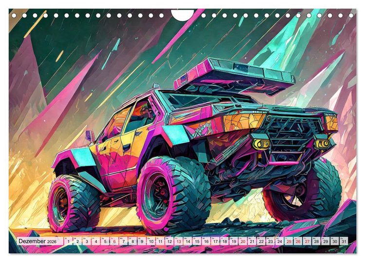 Produktbild: Motoren-Panorama (Wandkalender 2026 DIN A4 quer), CALVENDO Monatskalender
