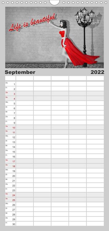 Produktbild: Familienplaner Street-Art in Digital-Art by Mausopardia (Wandkalender 2022 , 21 cm x 45 cm, hoch)