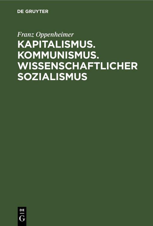 Produktbild: Kapitalismus. Kommunismus. Wissenschaftlicher Sozialismus