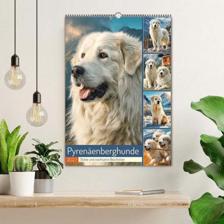 Produktbild: Pyren&auml;enberghunde. Stolze und wachsame Besch&uuml;tzer (Wandkalender 2027 DIN A2 hoch), CALVENDO Monatskalender