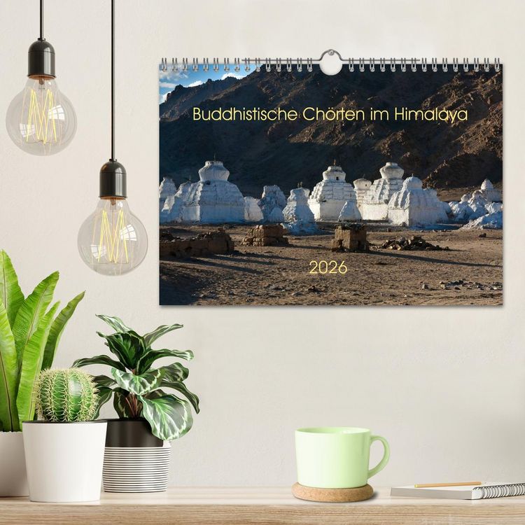 Produktbild: Buddhistische Ch&ouml;rten im Himalaya (Wandkalender 2026 DIN A4 quer), CALVENDO Monatskalender