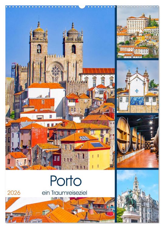 Produktbild: Porto - ein Traumreiseziel (Wandkalender 2026 DIN A2 hoch), CALVENDO Monatskalender