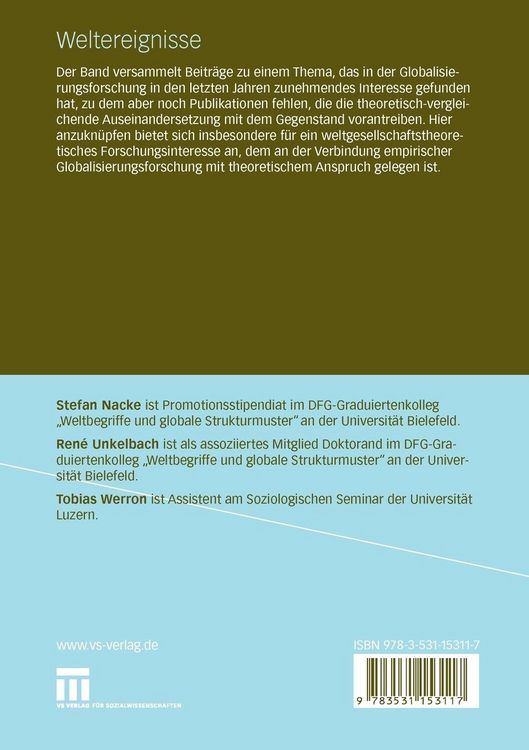 Produktbild: Weltereignisse