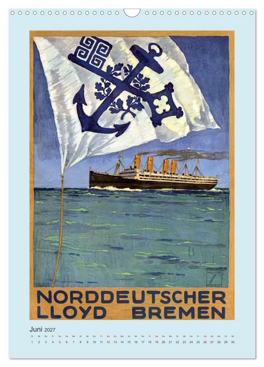 Produktbild: Von Bremen in die Welt - Reisen nach &Uuml;bersee zu Beginn des 20. Jahrhunderts (Wandkalender 2027 DIN A3 hoch), CALVENDO Monatskalender