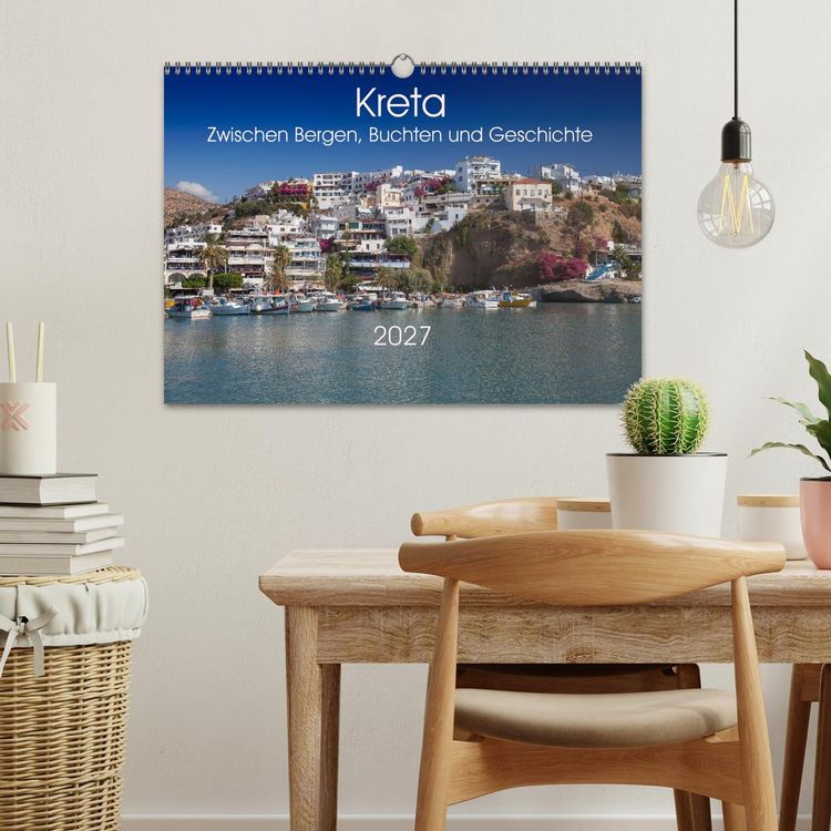 Produktbild: Kreta &ndash; Zwischen Bergen, Buchten und Geschichte (Wandkalender 2027 DIN A3 quer), CALVENDO Monatskalender