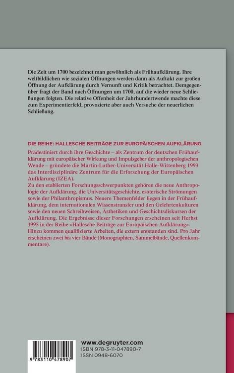Um 1700: Die Formierung der europäischen Aufklärung