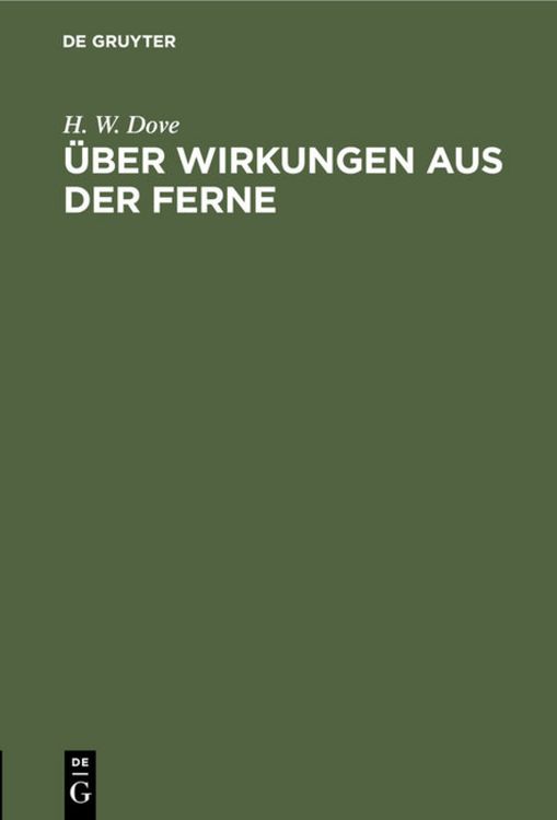 Produktbild: &Uuml;ber Wirkungen aus der Ferne