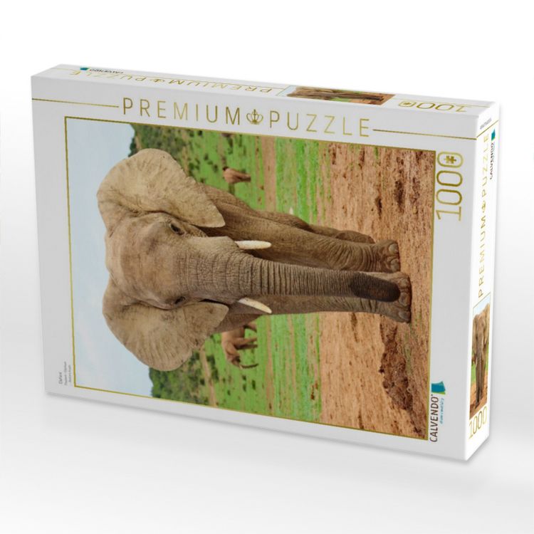 Produktbild: CALVENDO Puzzle Elefant | 1000 Teile Lege-Gr&ouml;&szlig;e 64x48cm Foto-Puzzle f&uuml;r gl&uuml;ckliche Stunden