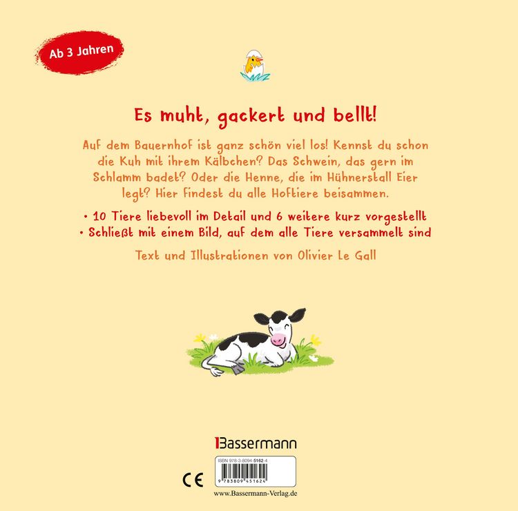 Kennst du die Tiere vom Bauernhof? - Sachbilderbuch für Kinder ab 3 Jahren