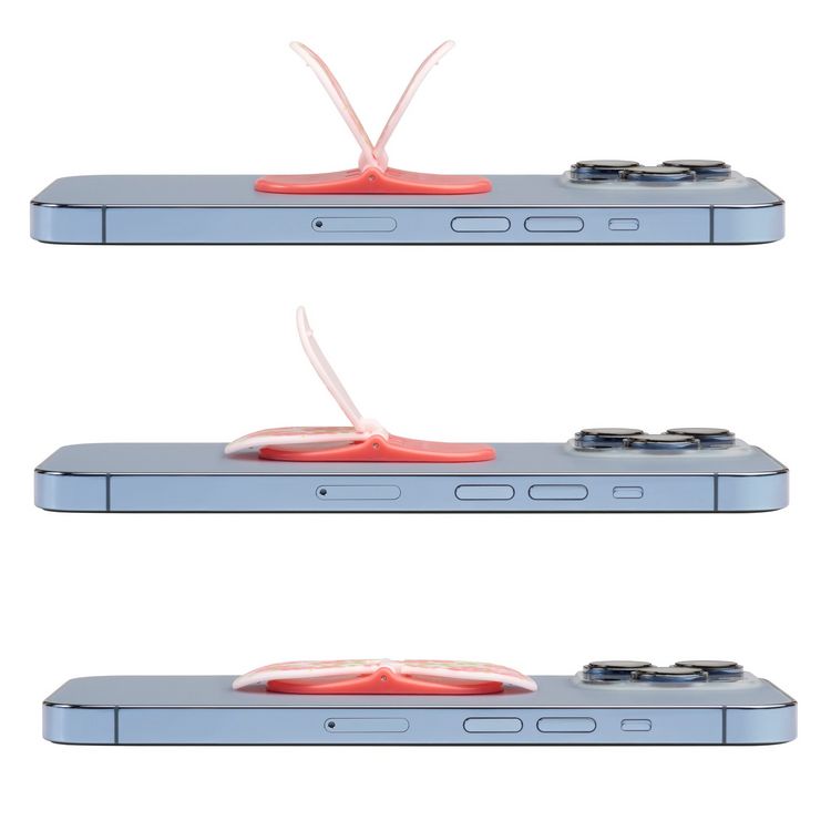 Produktbild: Zipgrips Pink Flowers &ndash; 2-in-1 Handygriff & Aufsteller