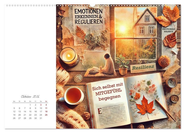 Produktbild: Soulful Days - Dein Selfcare-Kalender (Wandkalender 2026 DIN A2 quer), CALVENDO Monatskalender