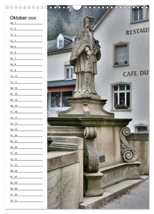 Produktbild: Nepomuk - Der Br&uuml;ckenheilige (Wandkalender 2026 DIN A3 hoch), CALVENDO Monatskalender