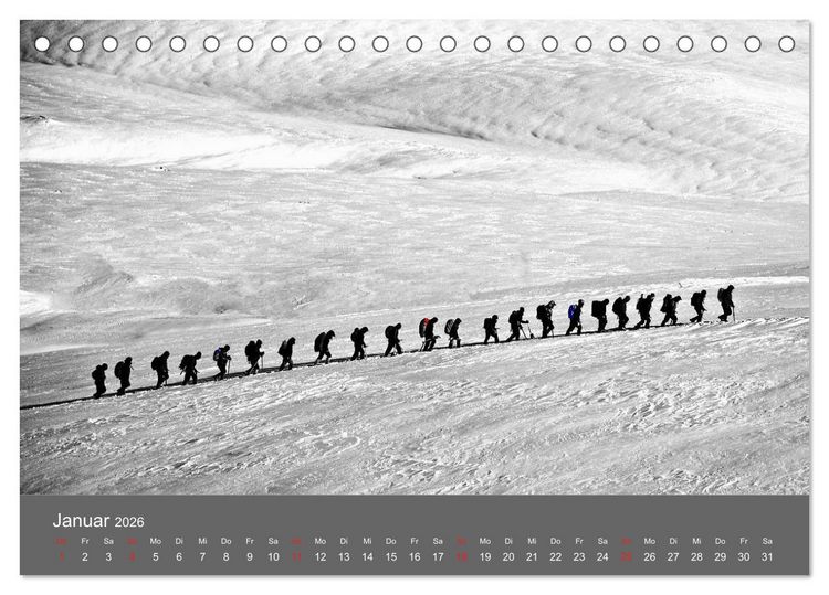 Produktbild: Bergsteigen - Extremsport am Limit (Tischkalender 2026 DIN A5 quer), CALVENDO Monatskalender