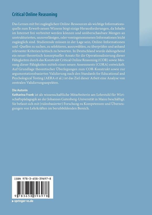 Produktbild: Critical Online Reasoning