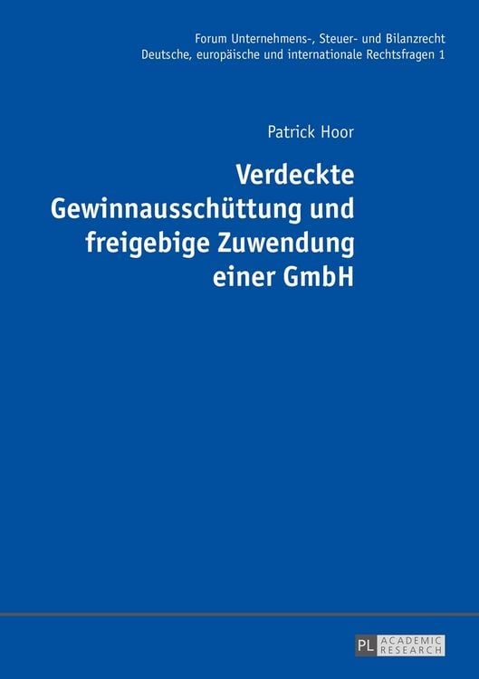 Bild vom Artikel Verdeckte Gewinnausschüttung und freigebige Zuwendung einer GmbH vom Autor Patrick Hoor