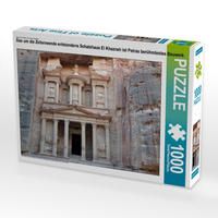 Produktbild: CALVENDO Puzzle Das um die Zeitenwende entstandene Schatzhaus El Khazneh ist Petras ber&uuml;hmtestes Bauwerk | 1000 Teile Lege-Gr&ouml;&szlig;e 64x48cm Foto-Puzzle f