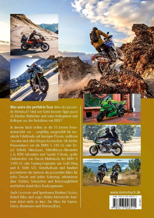 Produktbild: Ride - Die besten Reisemotorr&auml;der: neu & gebraucht