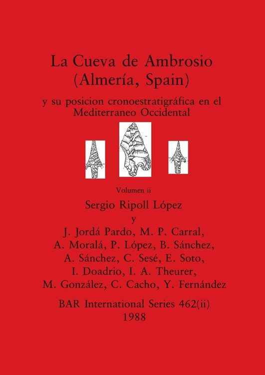 Produktbild: La Cueva de Ambrosio (Almer&iacute;a, Spain), Volumen ii