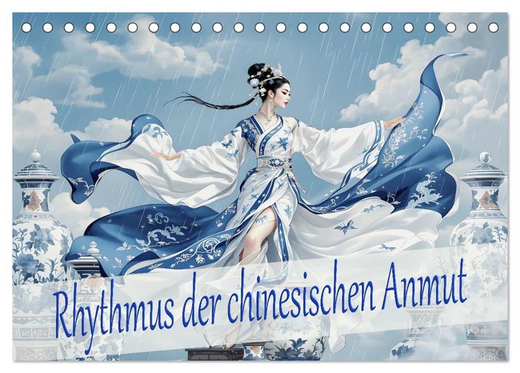 Produktbild: Rhythmus der chinesischen Anmut (Tischkalender 2026 DIN A5 quer), CALVENDO Monatskalender