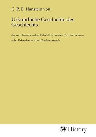 Produktbild: Urkundliche Geschichte des Geschlechts