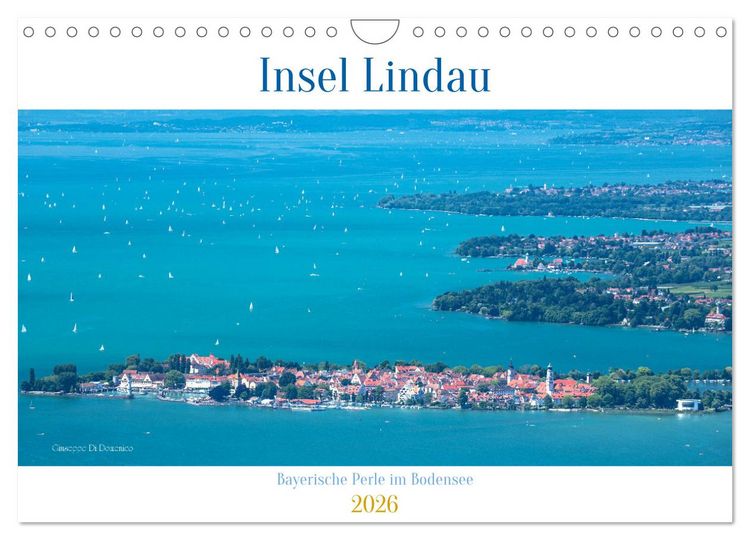 Produktbild: Insel Lindau - Bayerische Perle im Bodensee (Wandkalender 2026 DIN A4 quer), CALVENDO Monatskalender
