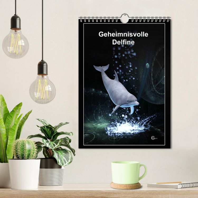 Produktbild: Geheimnisvolle Delfine (Wandkalender 2026 DIN A4 hoch), CALVENDO Monatskalender