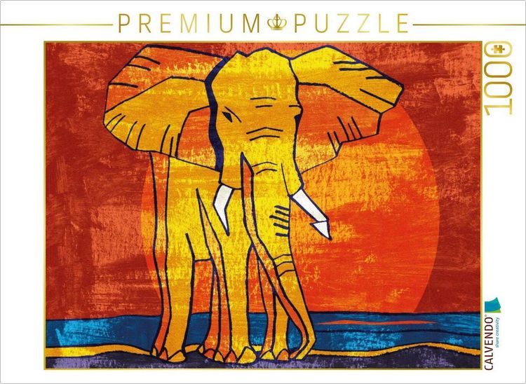 Produktbild: CALVENDO Puzzle Elefanten-Traum 8 | 1000 Teile Lege-Gr&ouml;&szlig;e 64x48cm Foto-Puzzle f&uuml;r gl&uuml;ckliche Stunden