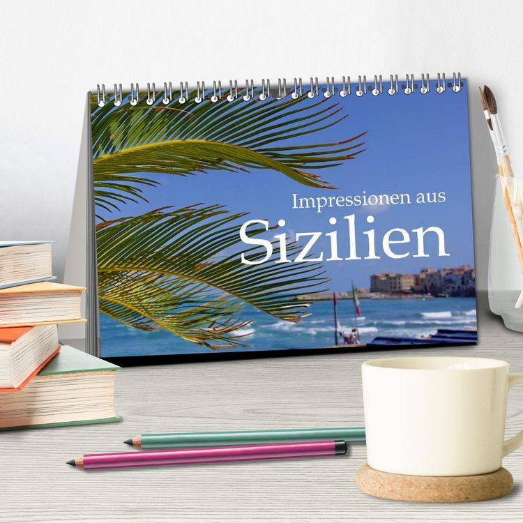 Produktbild: Impressionen aus Sizilien (Tischkalender 2026 DIN A5 quer), CALVENDO Monatskalender