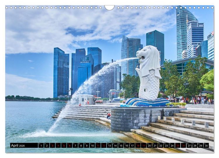 Produktbild: Singapur - Tradition trifft Moderne (Wandkalender 2026 DIN A3 quer), CALVENDO Monatskalender