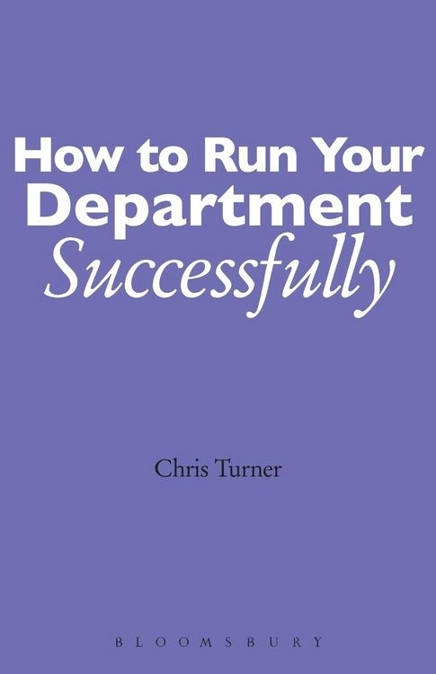 Produktbild: How to Run your Department Successfully