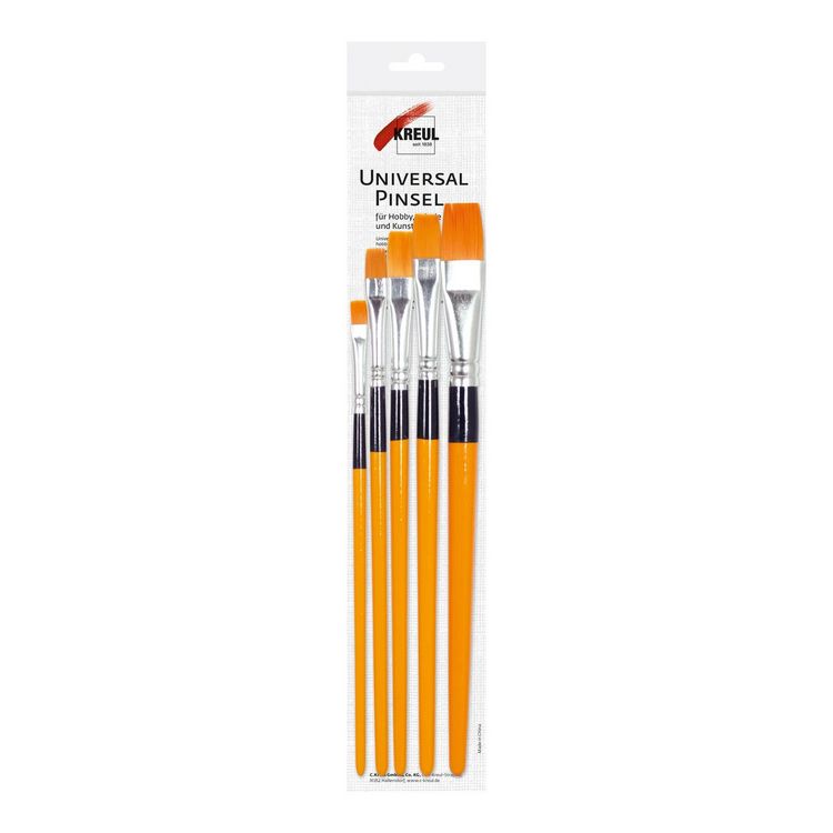 Produktbild: KREUL Universalpinsel Basic 5 St&uuml;ck Beutel