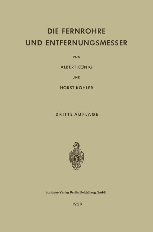 Produktbild: Die Fernrohre und Entfernungsmesser